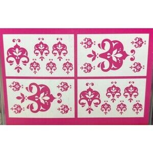 Amy Coe Pink Pop Wall Decals Self-Stick Appliqués Girls Room Decor Stickers